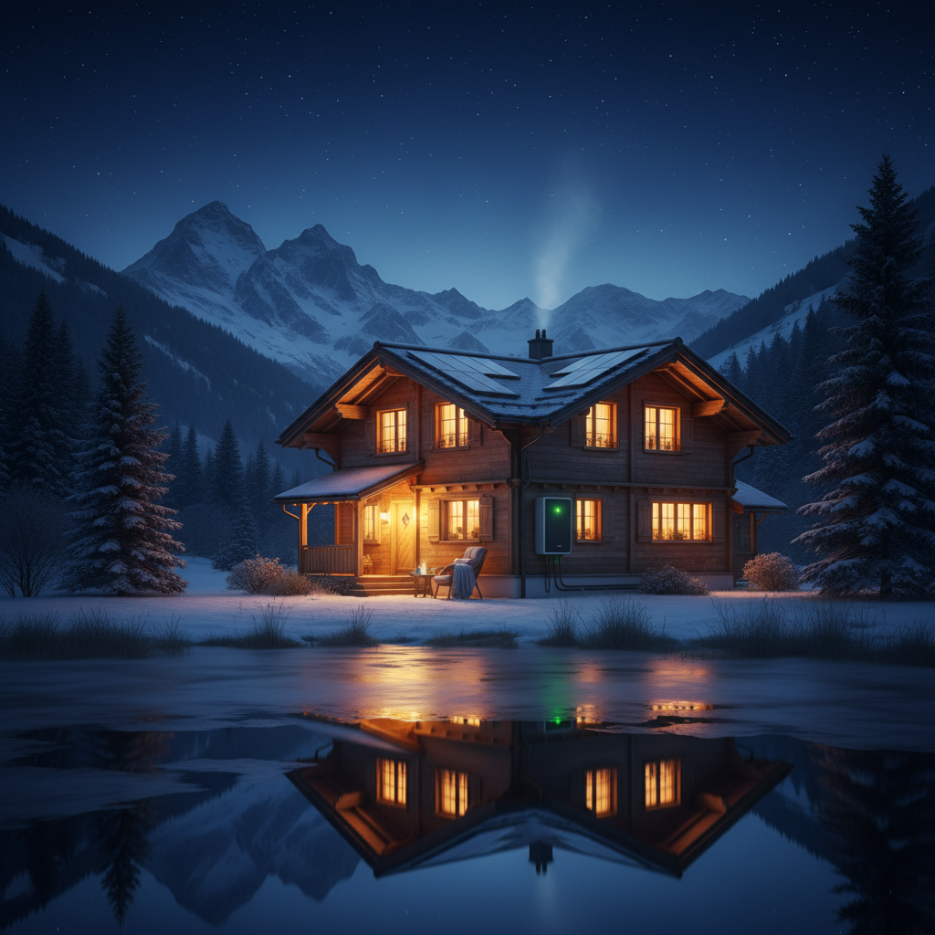 Solaranlage auf Schweizer Hausdach